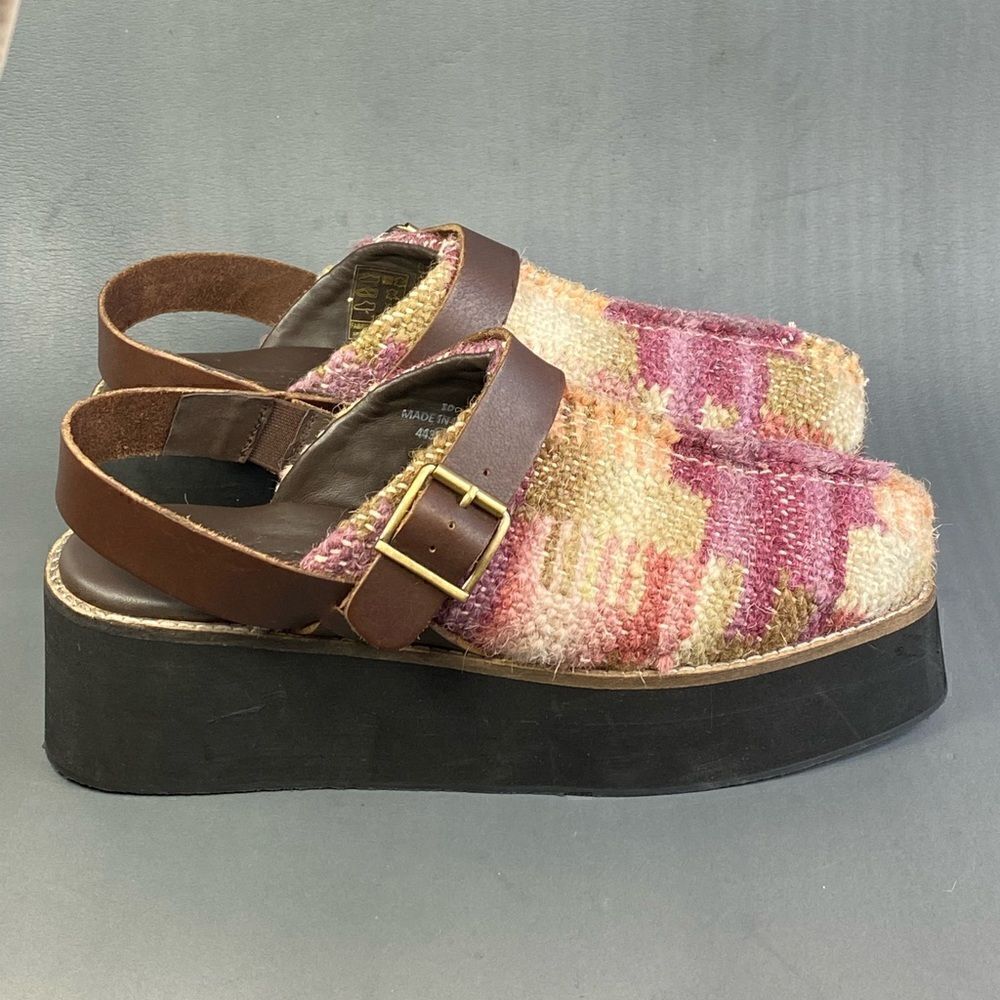 Free People  Astrid Platform Mule sandals womens size  10